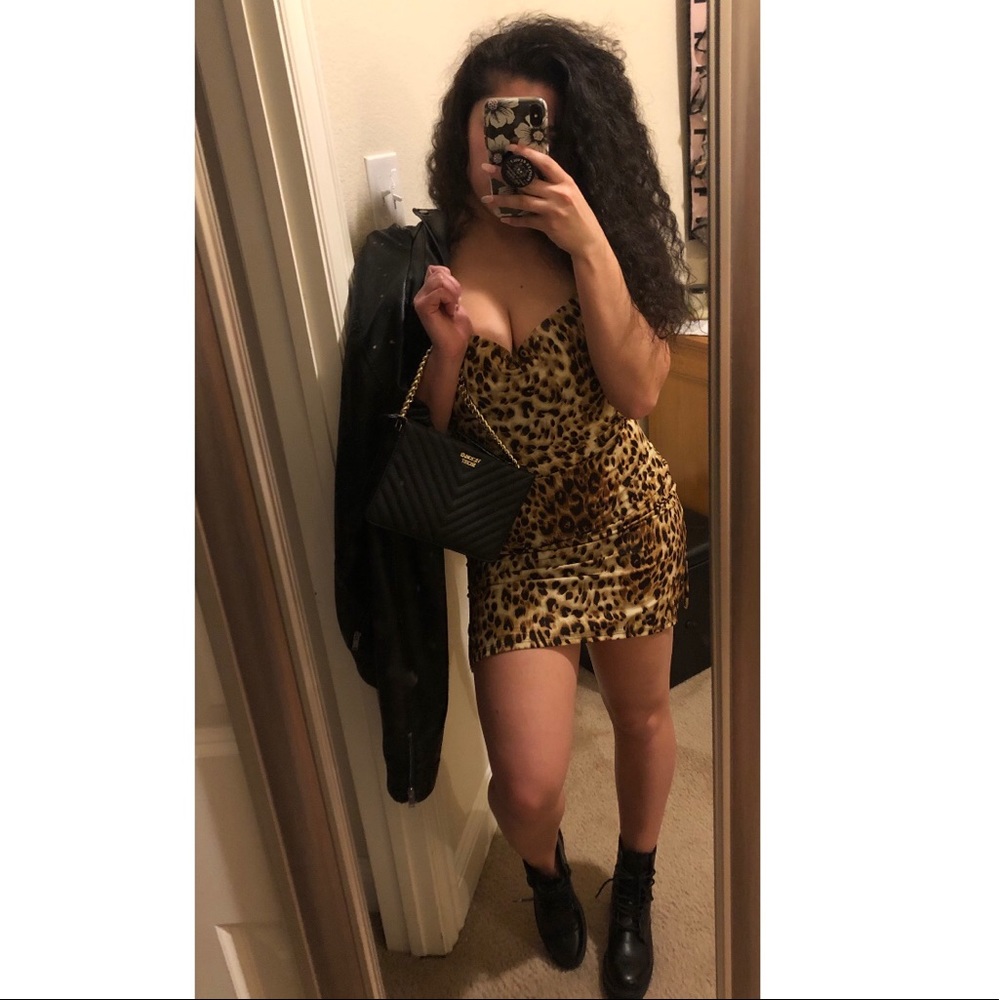 Animal print dress